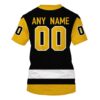 Nhl Pittsburgh Penguins Personalized Black Yellow 3D Hoodie Shirt
