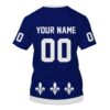 Nhl Quebec Nordiques Personalized Navy 3D Hoodie Shirt