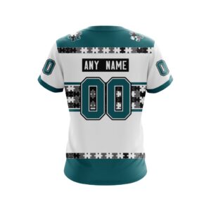 Nhl San Jose Sharks Autism Awareness Personalized 3D Hoodie Shirt