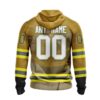 Nhl Toronto Maple Leafs Honnor Firefighter Yellow Personalized 3D Hoodie Shirt