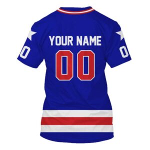 Nhl United States National MenS Hockey Team Personalized Blue 3D Hoodie Shirt
