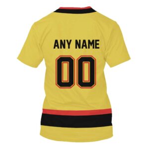 Nhl Vancouver Canucks Personalized Yellow 3D Hoodie Shirt