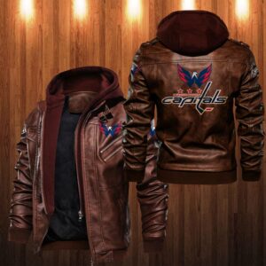 Nhl Washington Capitals Leather Jacket