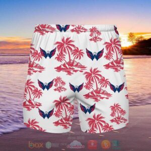 Nhl Washington Capitals Palm Tree Hawaiian Shirt Shorts