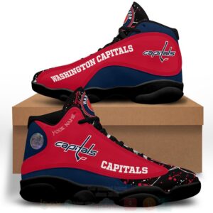 Nhl Washington Capitals Personalized Air Jordan 13 Shoes