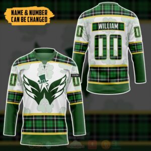 Nhl Washington Capitals St Patrick Day Personalized Hockey Jersey