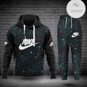 Nike Paint Flakes Black Hoodie And Pants