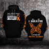 Not Going Down Without A Fight Multiple Sclerosis Awareness 3D Hoodie %E2%80%93 Limited Edition