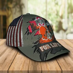 Ohio State Buckeys Cleveland Cavaliers Cleveland Indians Cleveland Browns For Life Cap Hat