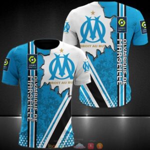 Olympique De Marseille Ligue 1 3D Shirt Hoodie