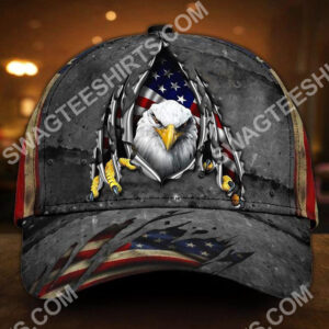Patriotic Bald Eagle America Flag All Over Printed Classic Cap
