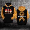 Peace Love Cure Ms Warrior Multiple Sclerosis Awareness 3D Hoodie %E2%80%93 Limited Edition