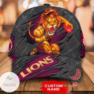 Personalized Afl Brisbane Lions 3D Mascot Hat Cap