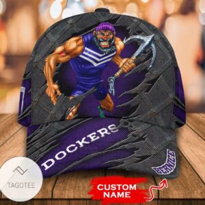Personalized Afl Fremantle Dockers 3D Mascot Hat Cap