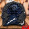 Personalized Afl Geelong Cats 3D Skull Custom Name Cap