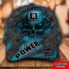 Personalized Afl Port Adelaide Power 3D Skull Custom Name Cap