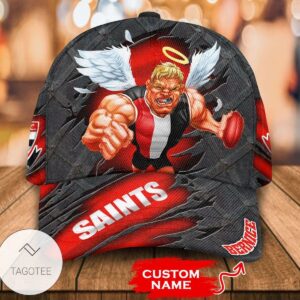 Personalized Afl St Kilda Saints 3D Mascot Hat Cap