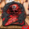 Personalized Afl St Kilda Saints 3D Skull Custom Name Cap