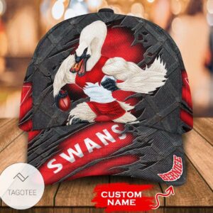 Personalized Afl Sydney Swans 3D Mascot Hat Cap