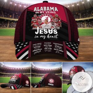 Personalized Alabama In My Veins Jesus In My Heart Cap Custom Baseball Classic Cap