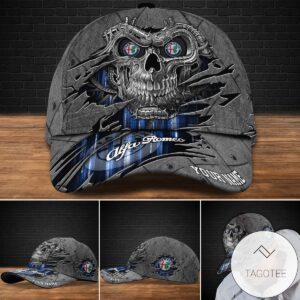 Personalized Alfa Romeo Skull For Fans Cap