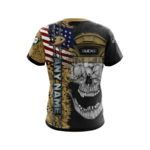 Personalized Anaheim Ducks Skull Concept 3D Shirt Hoodie