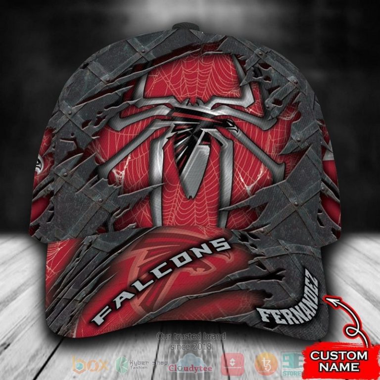 Personalized-Atlanta-Falcons-Spider-Man-Nfl-Custom-Name-Cap-1