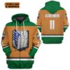 Personalized Attack On Titan Scouting Legion 3D Hoodie T Shirt Apparel