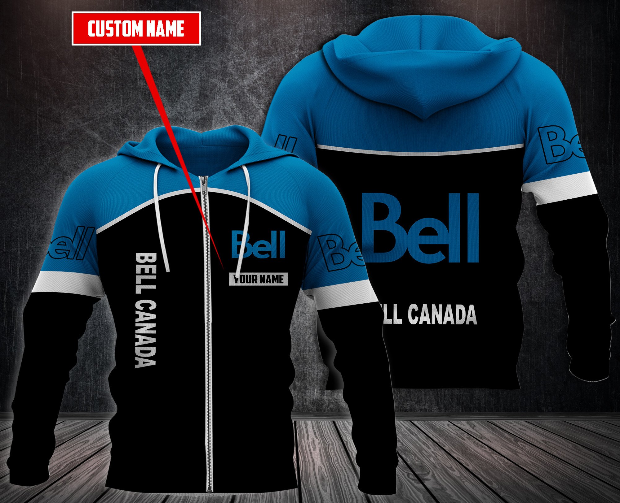 Personalized Bell Canada 3D Hoodie Fleece Hoodie Personalized Bell Canada 3D Hoodie Fleece Hoodie