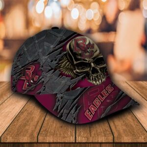Personalized Boston College Eagles Skull Custom Cap