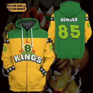 Personalized Bowser Sports Ver 2 Koopa Kings 3D Shirt Hoodie
