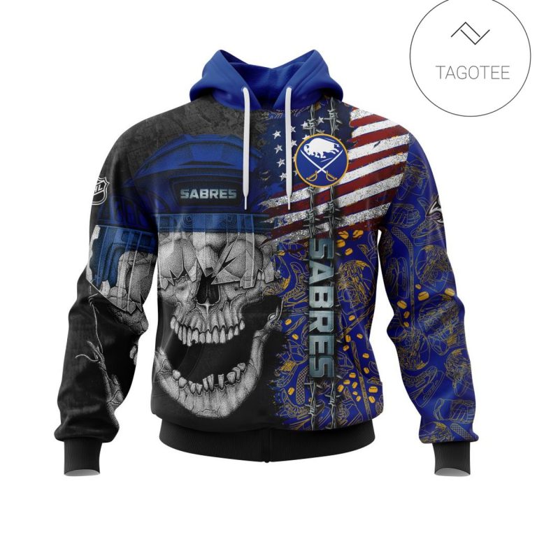 Personalized-Buffalo-Sabres-Skull-Hoodie-1