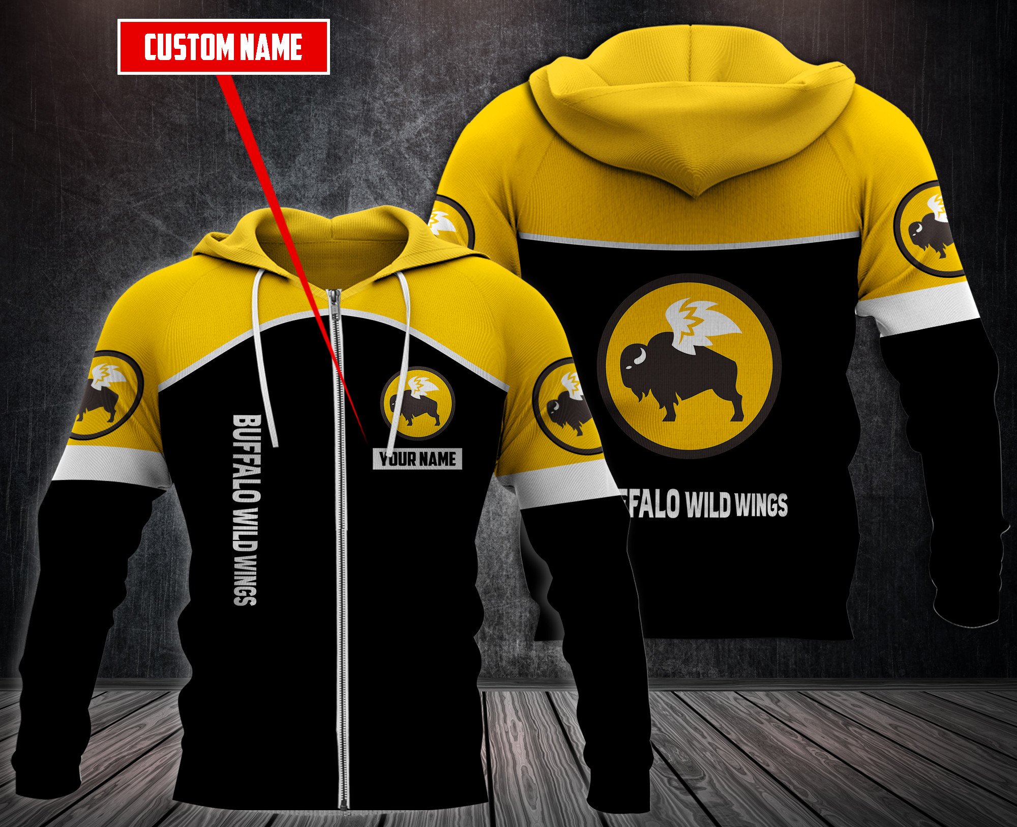 Personalized Buffalo Wild Wings 3D Fleece Hoodie Hoodie Personalized Buffalo Wild Wings 3D Fleece Hoodie Hoodie