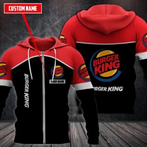 Personalized Burger King Custom 3D Hoodie Fleece Hoodie