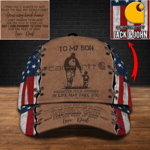 Personalized Carhartt To My Son Custom Cap