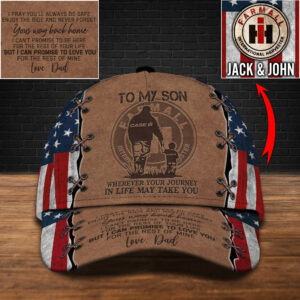Personalized Case Ih To My Son Custom Cap