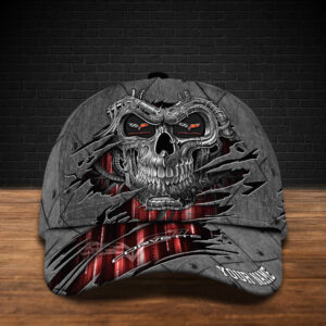 Personalized Chevrolet Corvette Skull Custom Cap