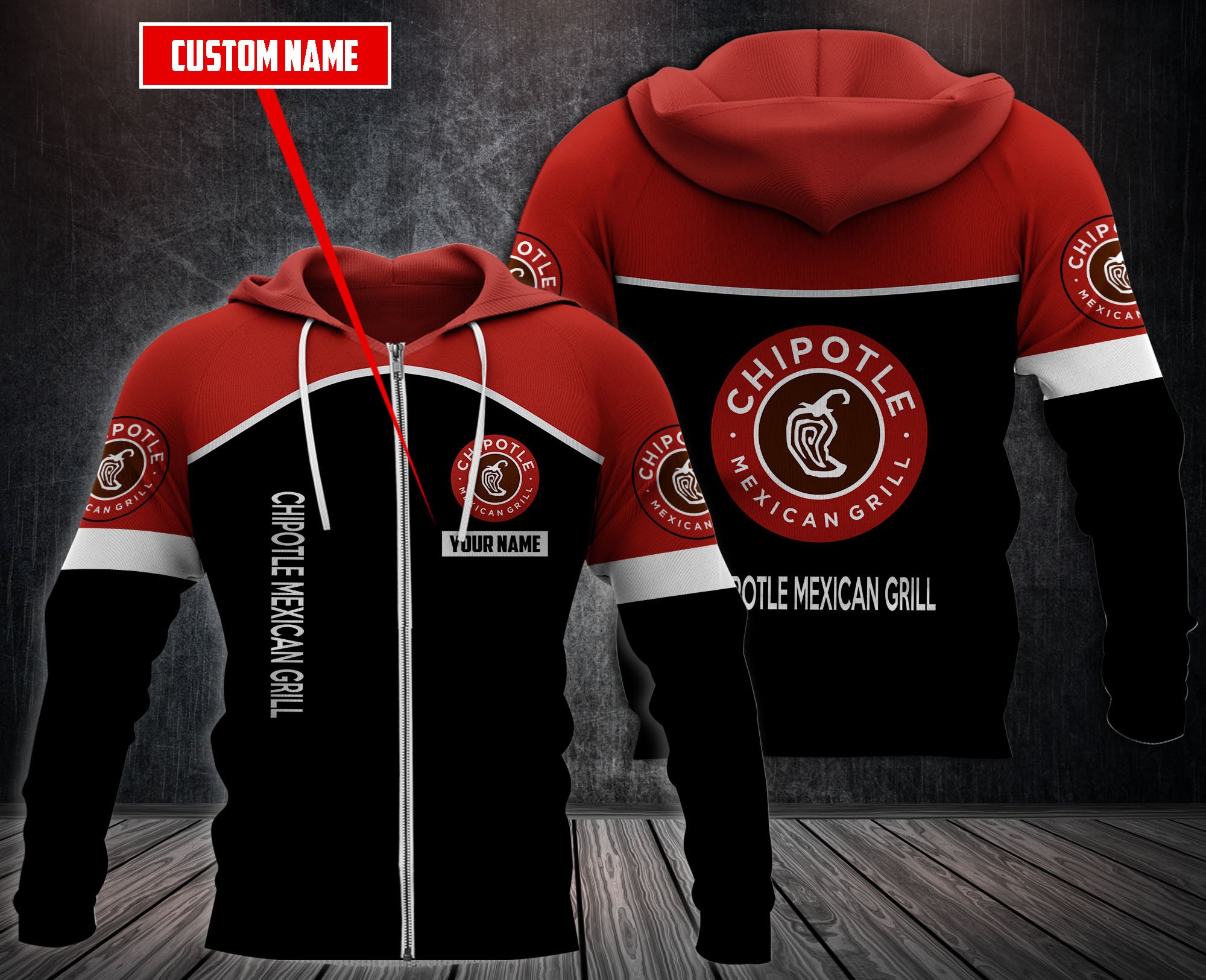 Personalized Chipotle Mexican Grill 3D Fleece Hoodie Hoodie Personalized Chipotle Mexican Grill 3D Fleece Hoodie Hoodie