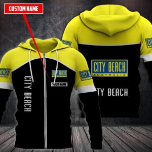 Personalized City Beach Custom Hoodie Fleece Hoodie