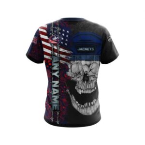 Personalized Columbus Blue Jackets Skull Concept 3D Shirt Hoodie