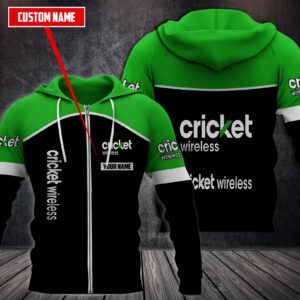 Personalized Cricket Wireless Custom Hoodie Fleece Hoodie