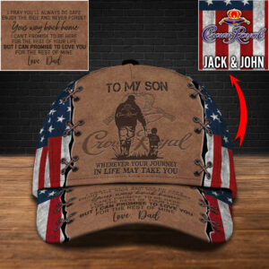 Personalized Crown Royal To My Son Custom Cap