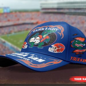 Personalized Damn Right I Am A Florida Gators Fan Now And Forever Custom Cap