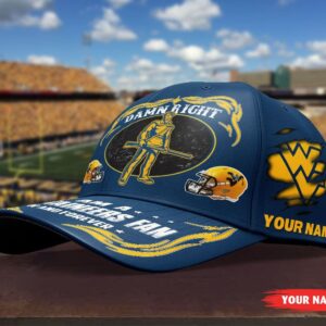 Personalized Damn Right I Am A West Virginia Mountaineers Fan Now And Forever Custom Cap