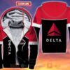 Personalized Delta Air Lines Fleece Hoodie