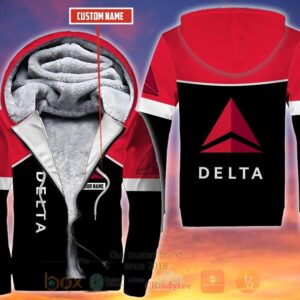Personalized Delta Air Lines Fleece Hoodie