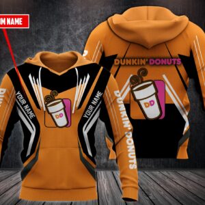Personalized Dukin Donuts Orange Custom All Over Print 3D Hoodie