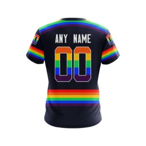 Personalized Edmonton Oilers Nhl Lgbt Pride 3D Shirt Hoodie