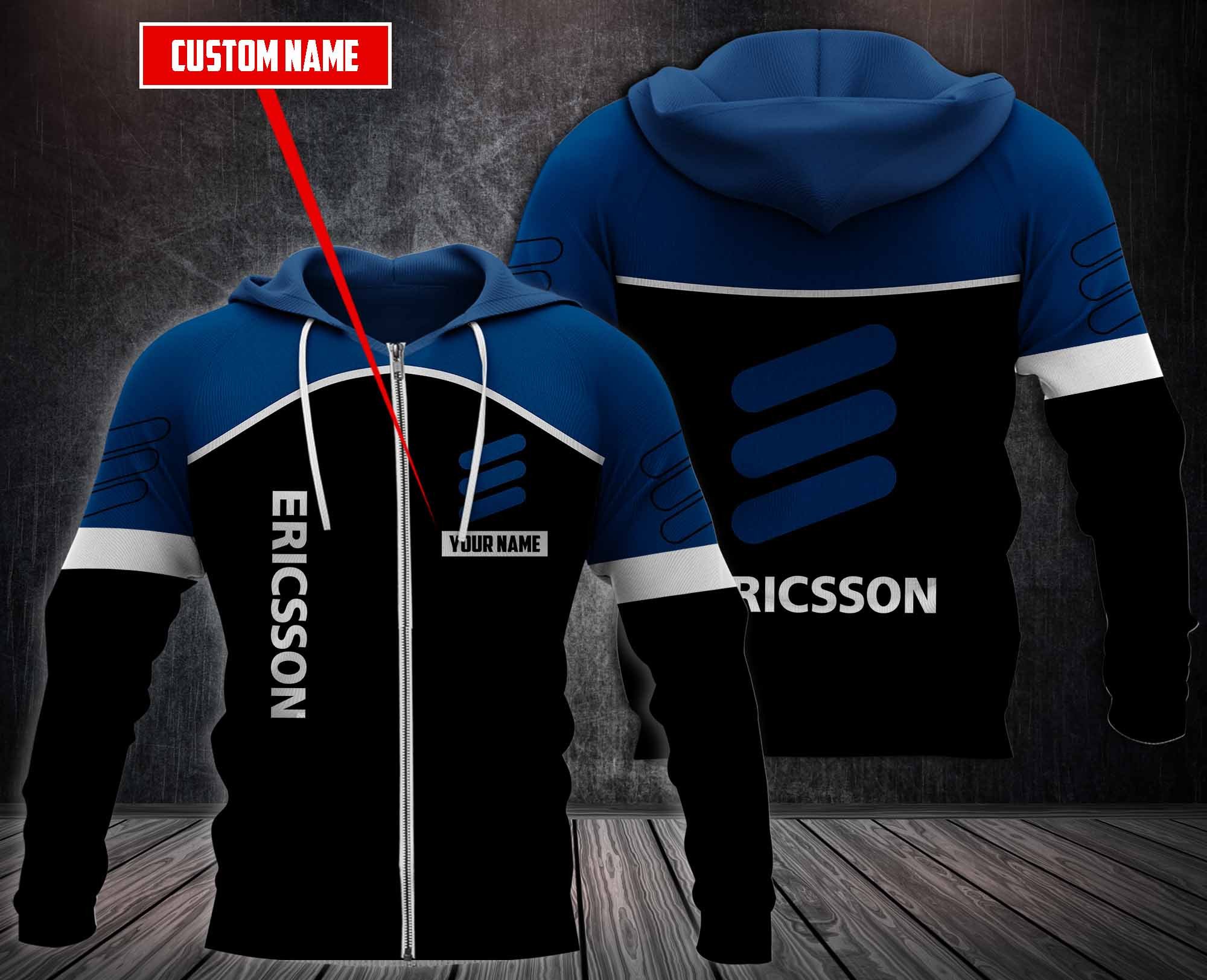 Personalized Ericsson 3D Fleece Hoodie Hoodie Personalized Ericsson 3D Fleece Hoodie Hoodie