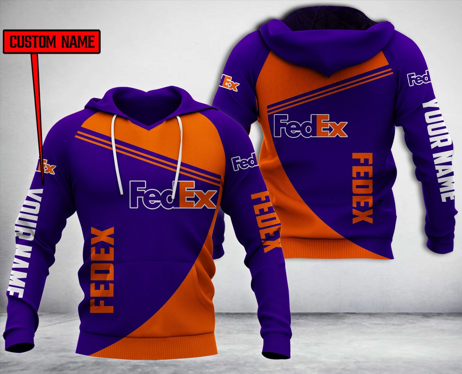 Personalized Fedex Custom 3D Hoodie Zip Hoodie Personalized Fedex Custom 3D Hoodie Zip Hoodie